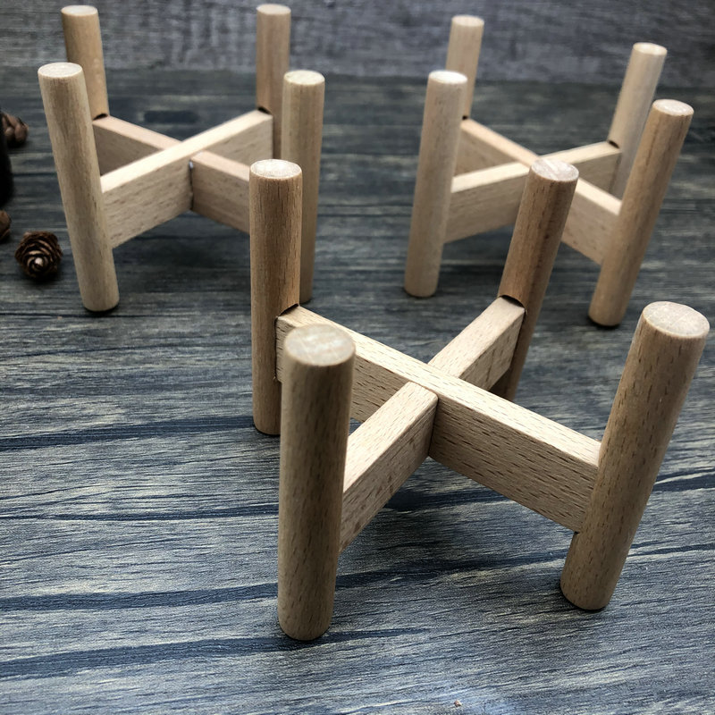 花盆架实木落地架子工艺品木架四角架展示架绿萝室内木花架木制品