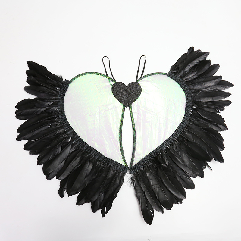 Zilin Cross-Border Festival Party Performance Props Children Adult Cos Dress up Angel Wings Love Feather Wings