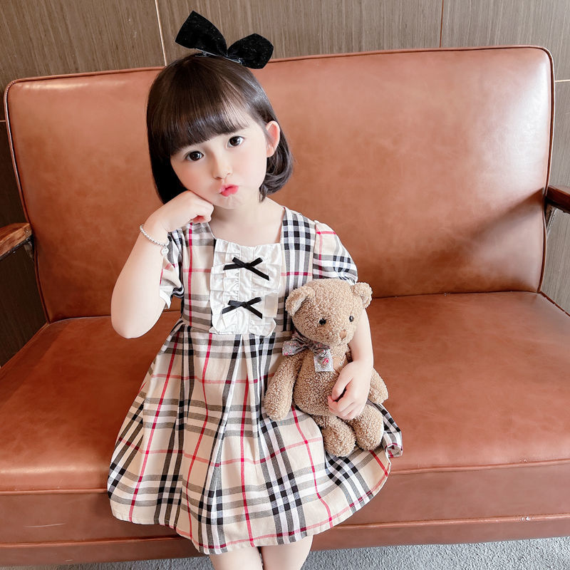 女童裙子女宝宝夏装连衣裙2021新款中小童复古2儿童可爱俏皮裙子5