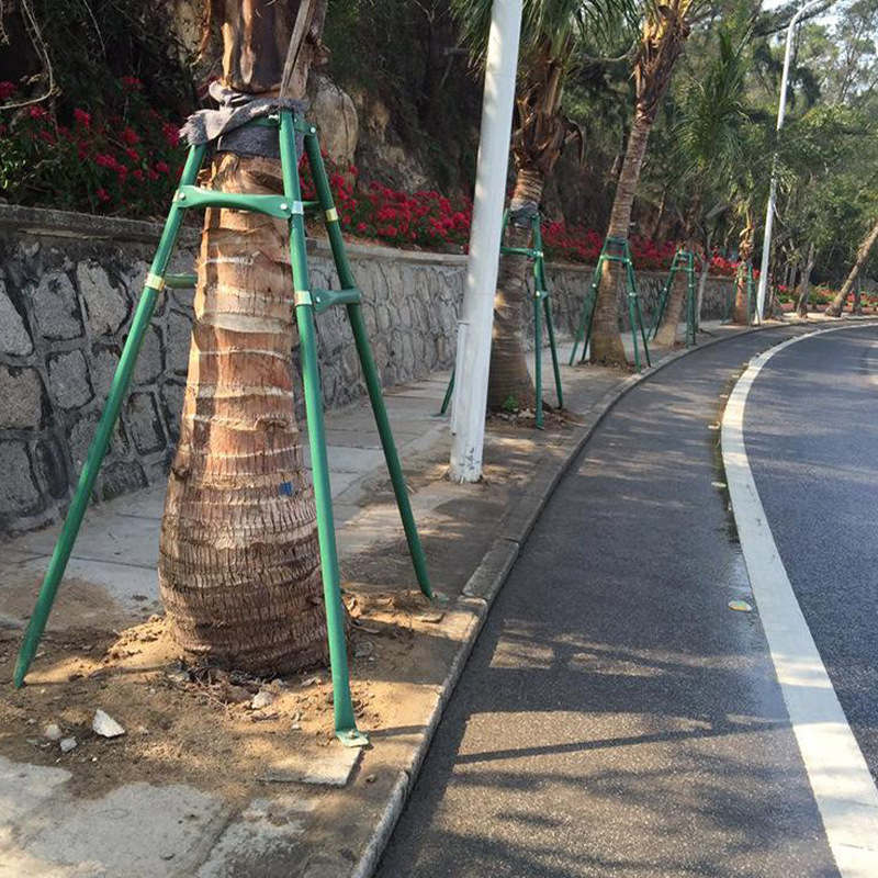 四川树木支撑杆园林绿化大树钢管抱箍树木支撑架固定器树木支撑杆