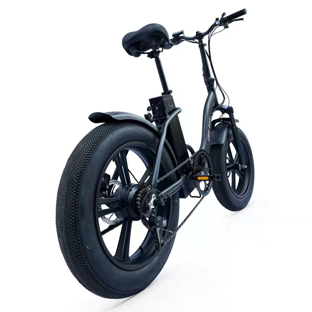 跨境热销20寸变速折叠助力电动自行车减震锂电胖胎山地电动车