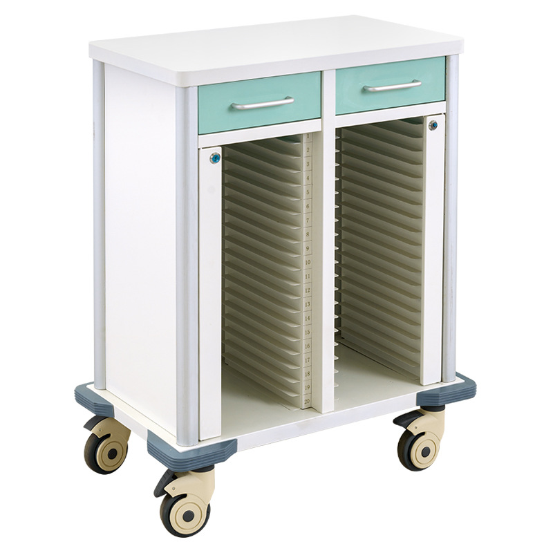 skr875 病历夹车 医用病例夹车 静音病历夹车 可移动病历夹车