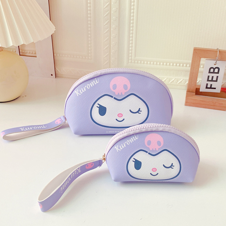 Japanese Clow M Cosmetic Bag Coin Purse Two-Piece Cute Semicircle Portable Phone Change Key Storage Bag