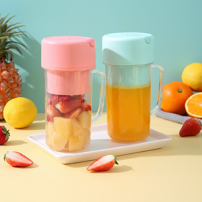 Cross-Border New Arrival Straw Juicer Cup Mini-Portable Electric Juicer Fruit Milkshake Mixer