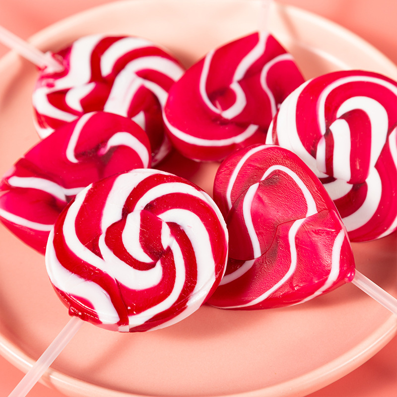 情人节心形棒棒糖20g波板糖创意七夕告白小礼物学生食品批发零食
