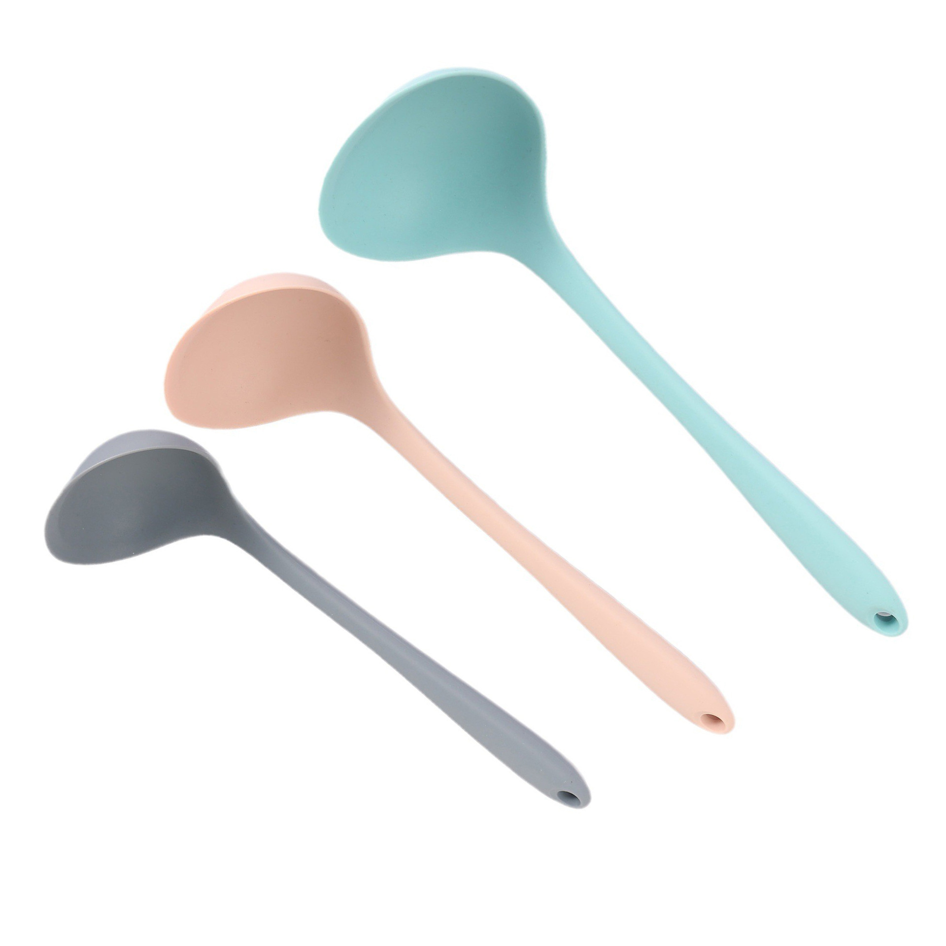 Factory Direct Sales Integrated Silicone Kitchenware Kitchen Cap Spatula and Soup Spoon Multi-Functional Cooking Kitchen Silicone Spoon Set New