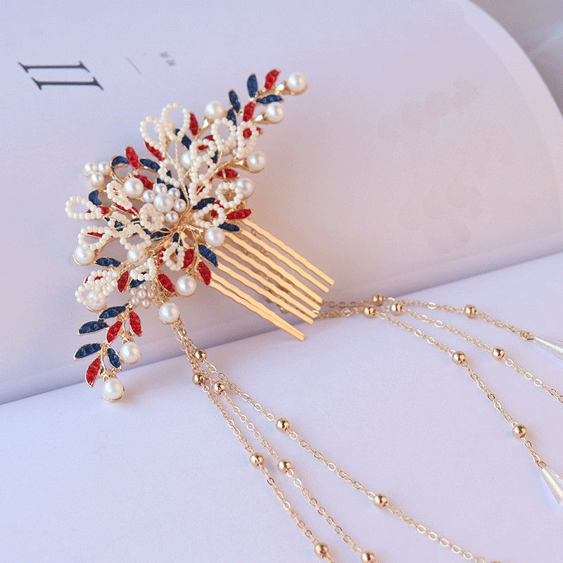 秀禾头饰批发汉服配饰套装古风华丽发冠簪子新娘发饰步摇明制凤冠