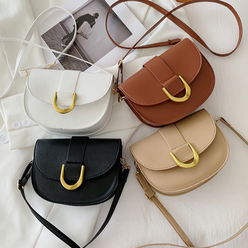 Stylish Good Texture Shoulder Bag 2022 New Street Fashion Vintage Saddle Bag Retro Small Square Bag Crossbody Shoulder Bag