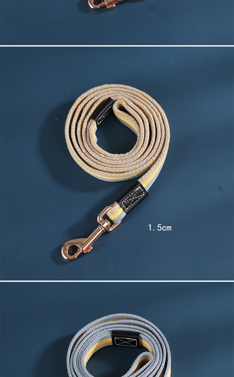 宠物帆布牵引绳加长加厚训狗绳牵引绳帆布遛狗绳拴狗绳外贸热销