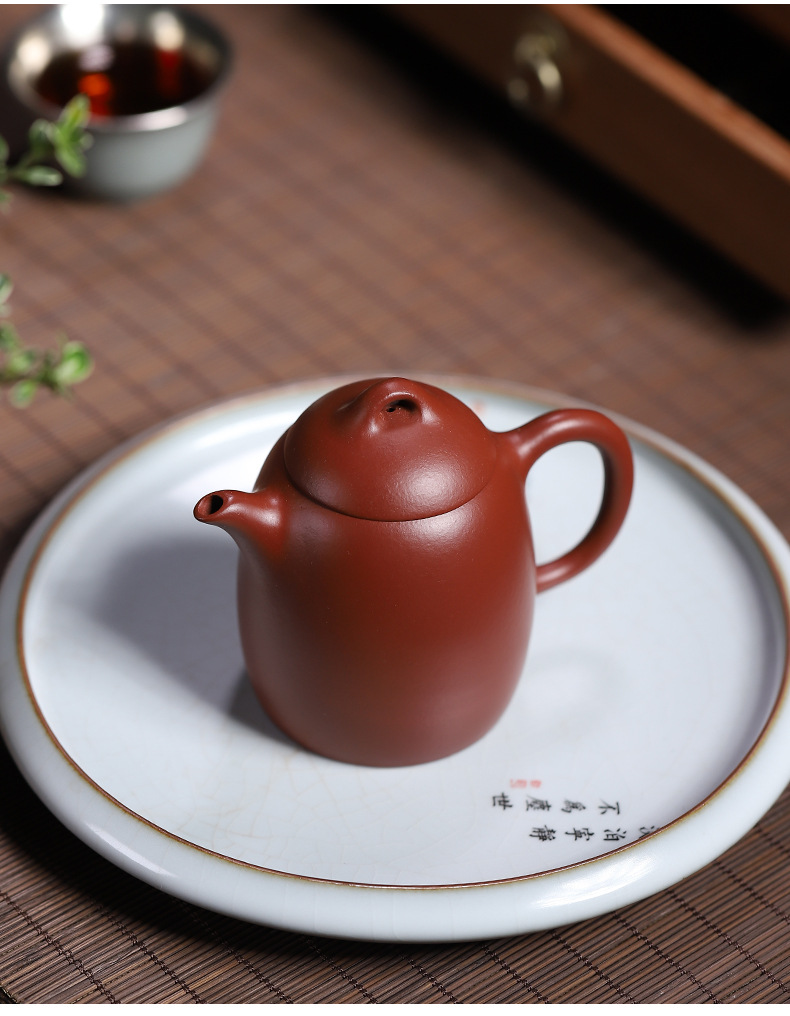 现货一件代发宜兴茶具徐玉凤大红袍秦权180ml功夫茶壶批发紫砂壶