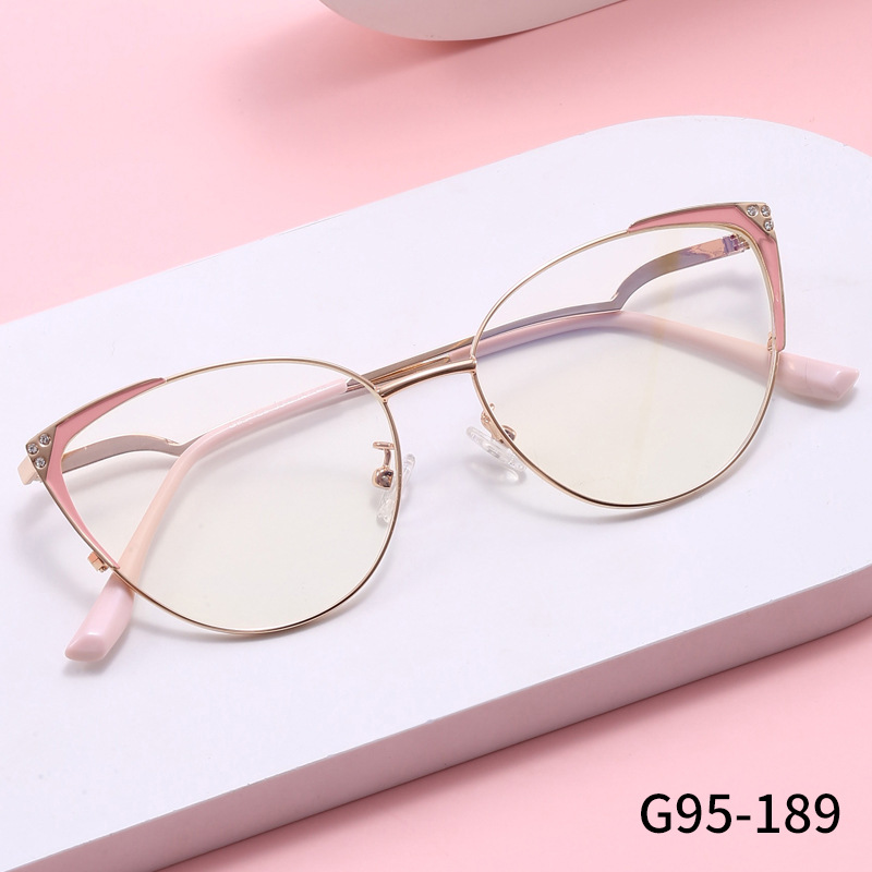 2023 New Men's and Women's Fashion Trendy Glasses with Myopic Glasses Option Optical Glasses Frame Internet Celebrity Same Style Plain Glasses for Bare Face