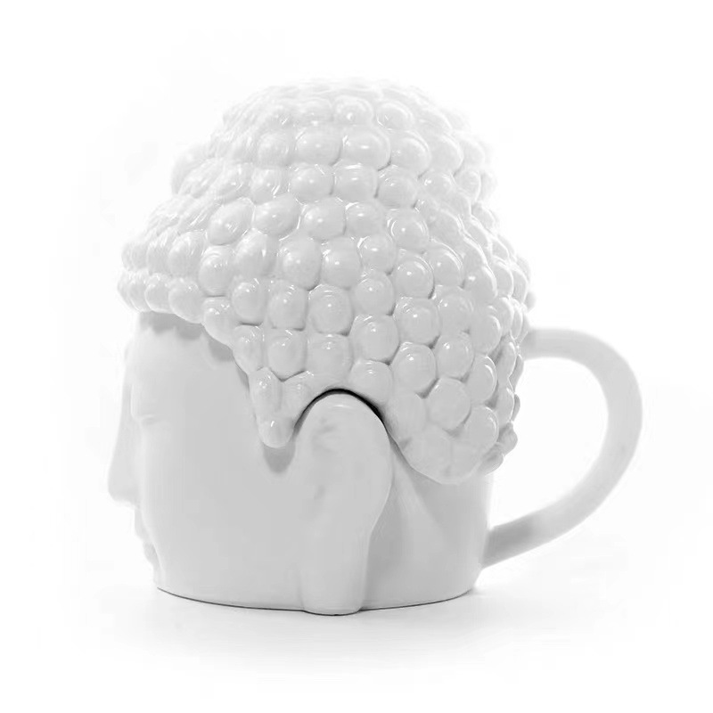 批发小红书同款我佛瓷杯大瓷大杯佛头杯佛像马克杯杯