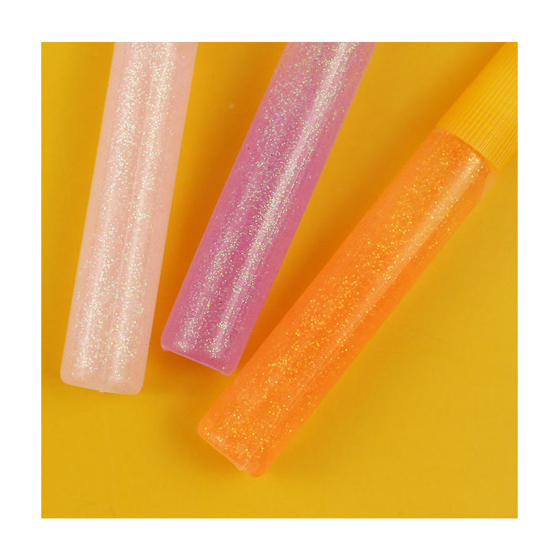 彩色金葱胶10g15g闪光胶彩粉胶七彩胶套装彩色胶水笔亮粉胶