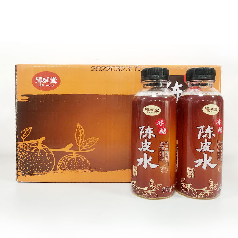 得润堂冰糖九制陈皮水饮料408ml*15瓶装解渴饮品岭南特色整件批发