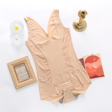 网红爆版美人g冰丝塑身连体衣 产后收腹托胸女三角连体衣