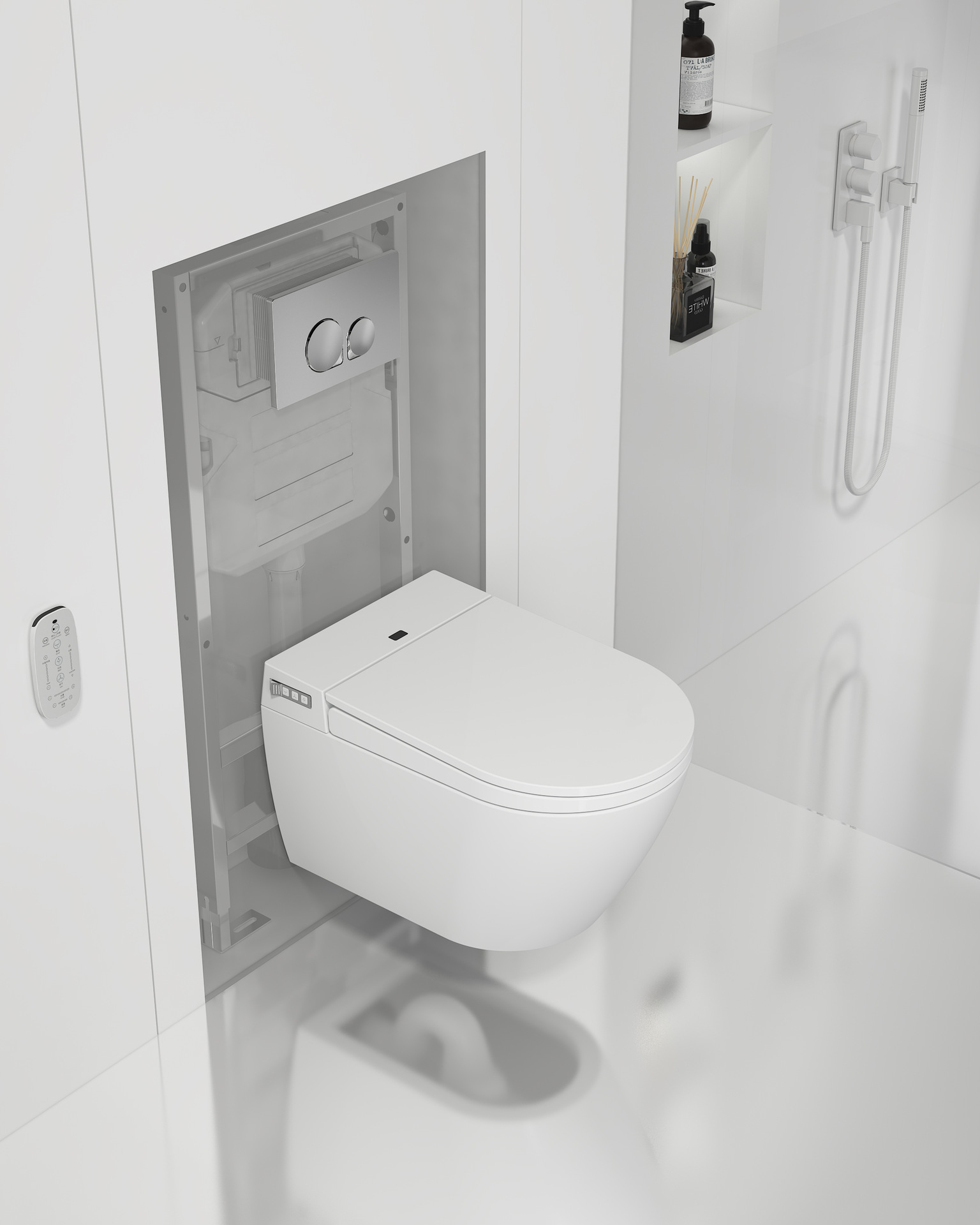 大牌同款同厂壁挂智能马桶感应冲水暗装挂便一体式挂墙坐便器墙排