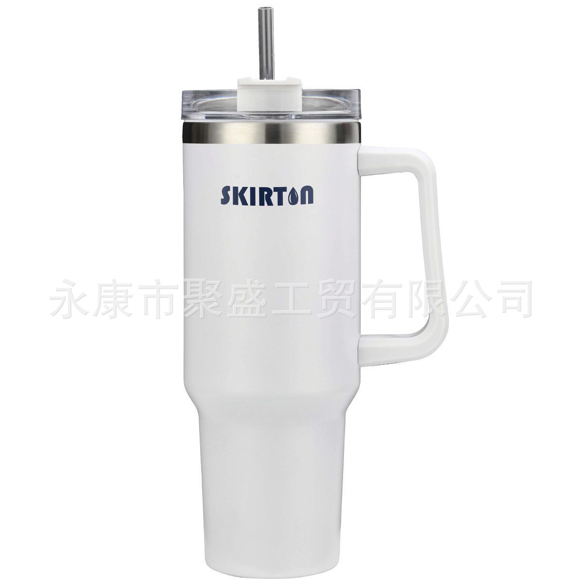 Foreign Trade New 40Oz Handle Large Ice Cup Stainless Steel Insulated Cold Cup Beer Steins Straw Stanley Handle Cup