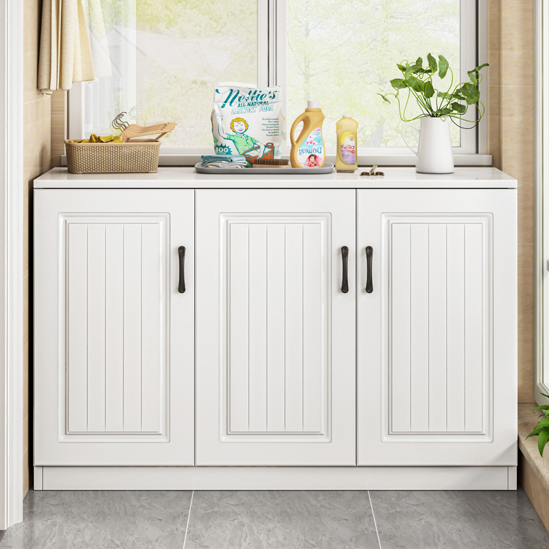 现代简约阳台柜储物柜飘窗柜多功能家用防晒杂物收纳置物柜落地柜