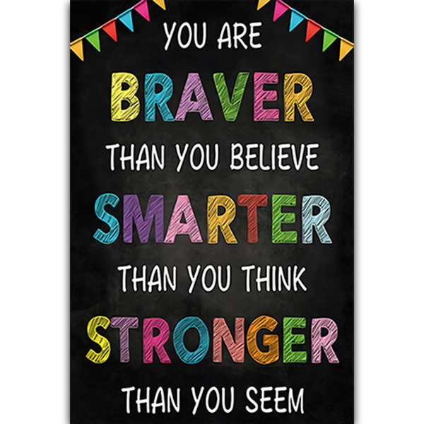 东莞厂家批发英文励志教育海报 打印黑板风课堂励志儿童卧室壁画