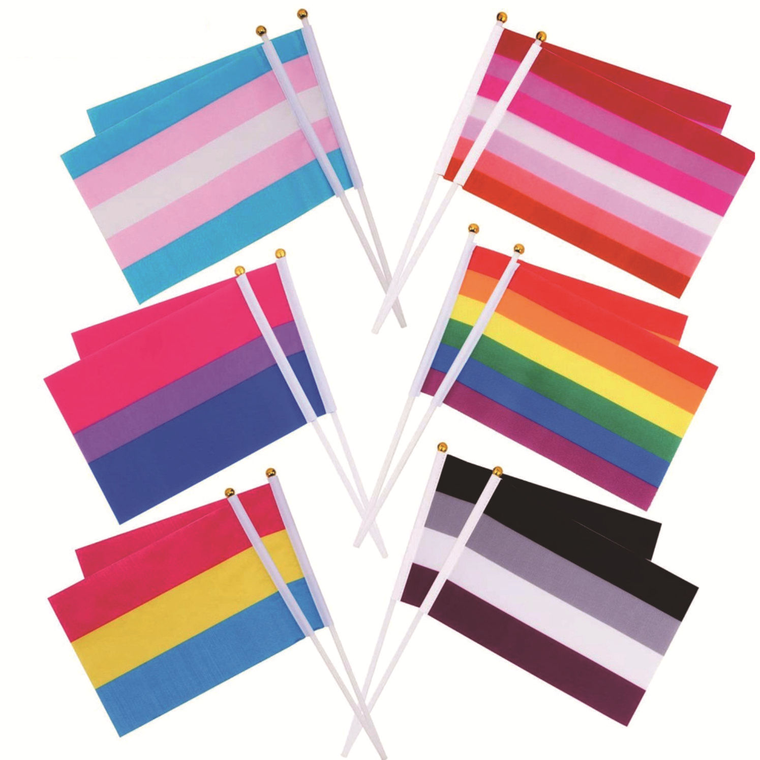 【旗帜厂家】14*21彩虹旗 rainbow flag同性恋同志旗帜拉拉基友旗