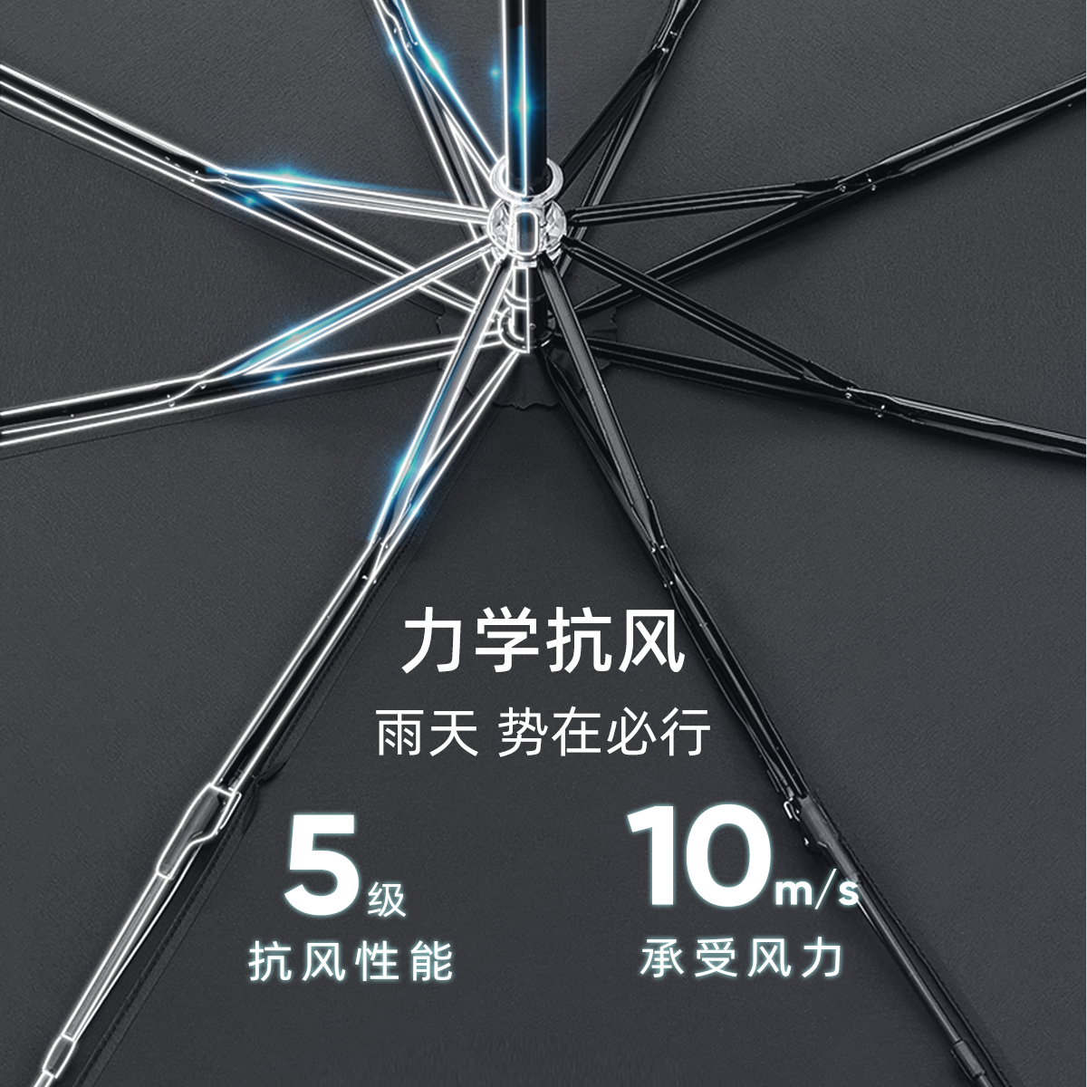 97n珍妮花伞面特大号三折雨伞抗风黑色手动轻巧便携双人折叠伞无