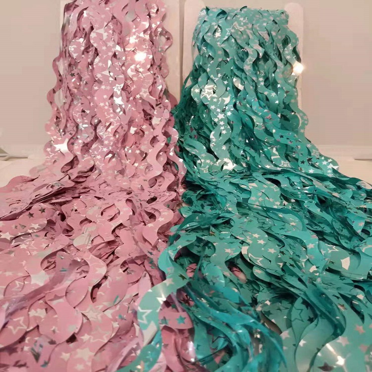 Wave Square Tinsel Curtain Valentine's Day Birthday Party Gathering Graduation Ceremony Balloon Set Interior Layout