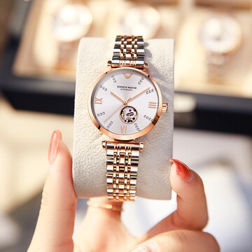 阿玛妮2024新款女全自动机械表名牌学生轻奢小众女式防水-阿里巴巴