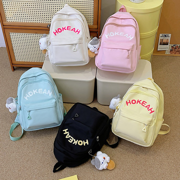 新款ins书包女初中高中学生小清新双肩包女大学生时尚休闲背包女