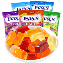 印尼进口零食FOX'S霍士水晶糖90g福克斯什锦水果糖送礼一口甜蜜