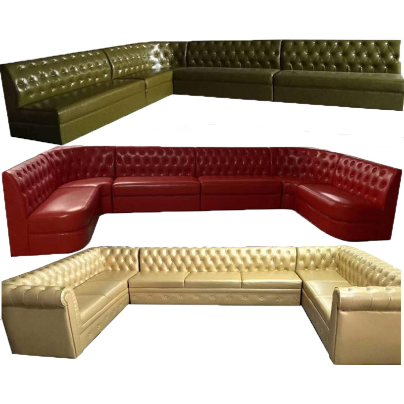 ktv沙发酒吧桌椅组合商用转角卡座清吧包厢欧式ul型茶几发光