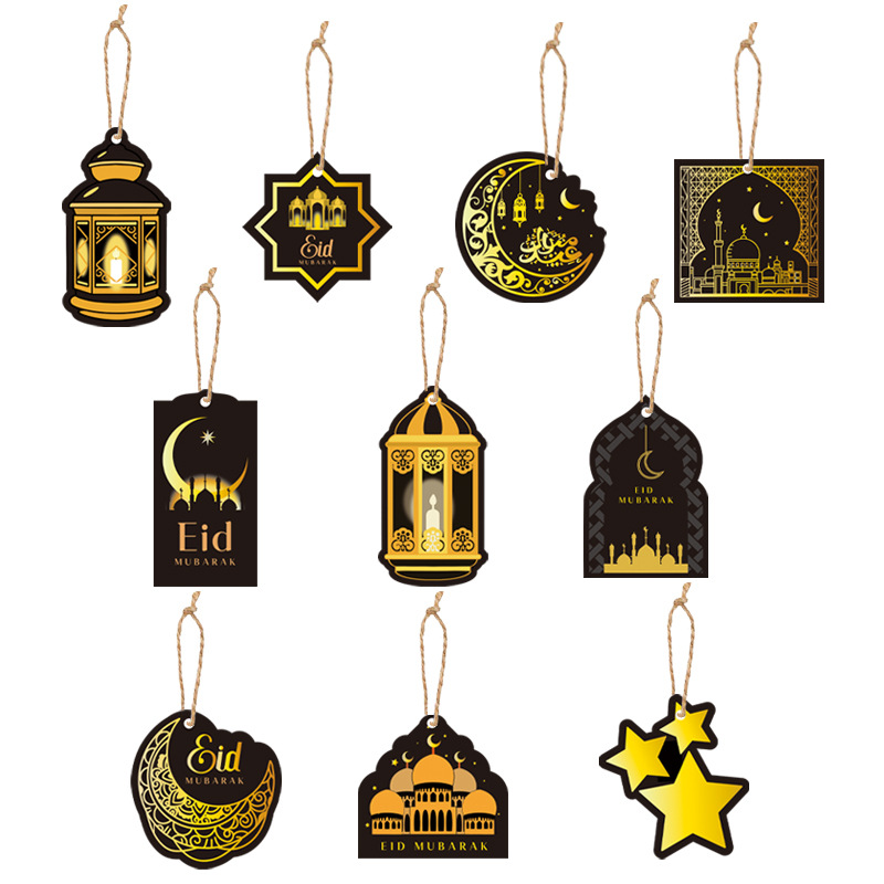 Cross-Border Hot Products Middle East Festival Party Supplies Decoration Pendant XINGX Castle Scene Layout Tag Hanging Ornament