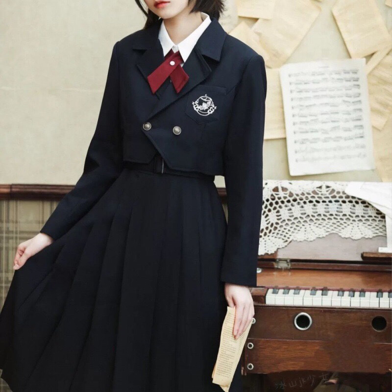 七宗罪傲慢jk制服校供西装百褶裙学院优等生护奶裙套装不良水手服