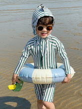 儿童男童泳衣连体男孩小童中大童新款儿童温泉游泳套装