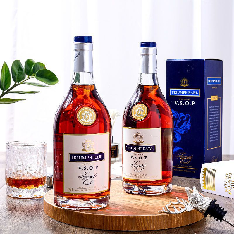 凯旋伯爵vsop蓝带干邑白兰地威士忌礼盒礼袋酒吧烈酒批发