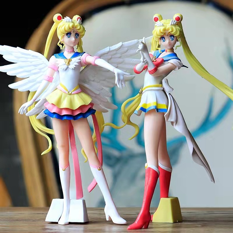 美少女战士动漫周边闪光魅力天使水边月站姿蛋糕烘焙摆件手办人偶