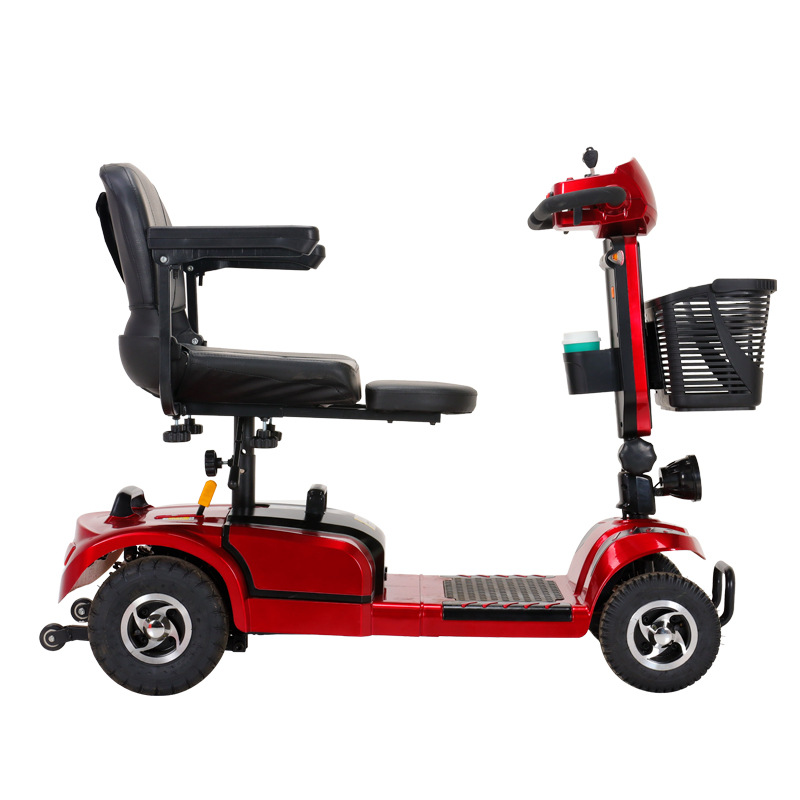 老人代步车四轮电动车轻便小型双人可折叠残疾人老年电瓶车ab款