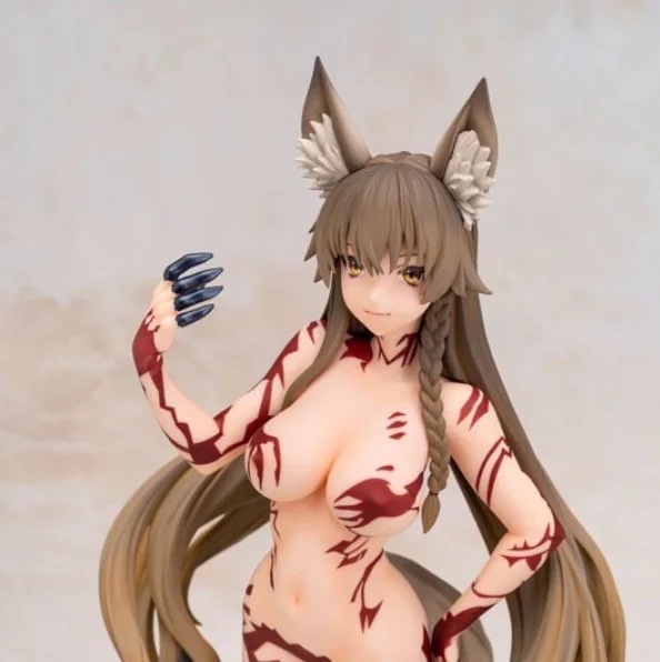 美少女 狐耳桑 狐耳 兽娘 狼女 卵之黄身 温感 温控变色 盒装手办