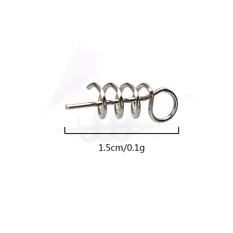 50 Bags Wholesale 304 Stainless Steel Spring Lock Pin Lure Fixed Soft Bait Lure Accessories Fishing Gear Accessories