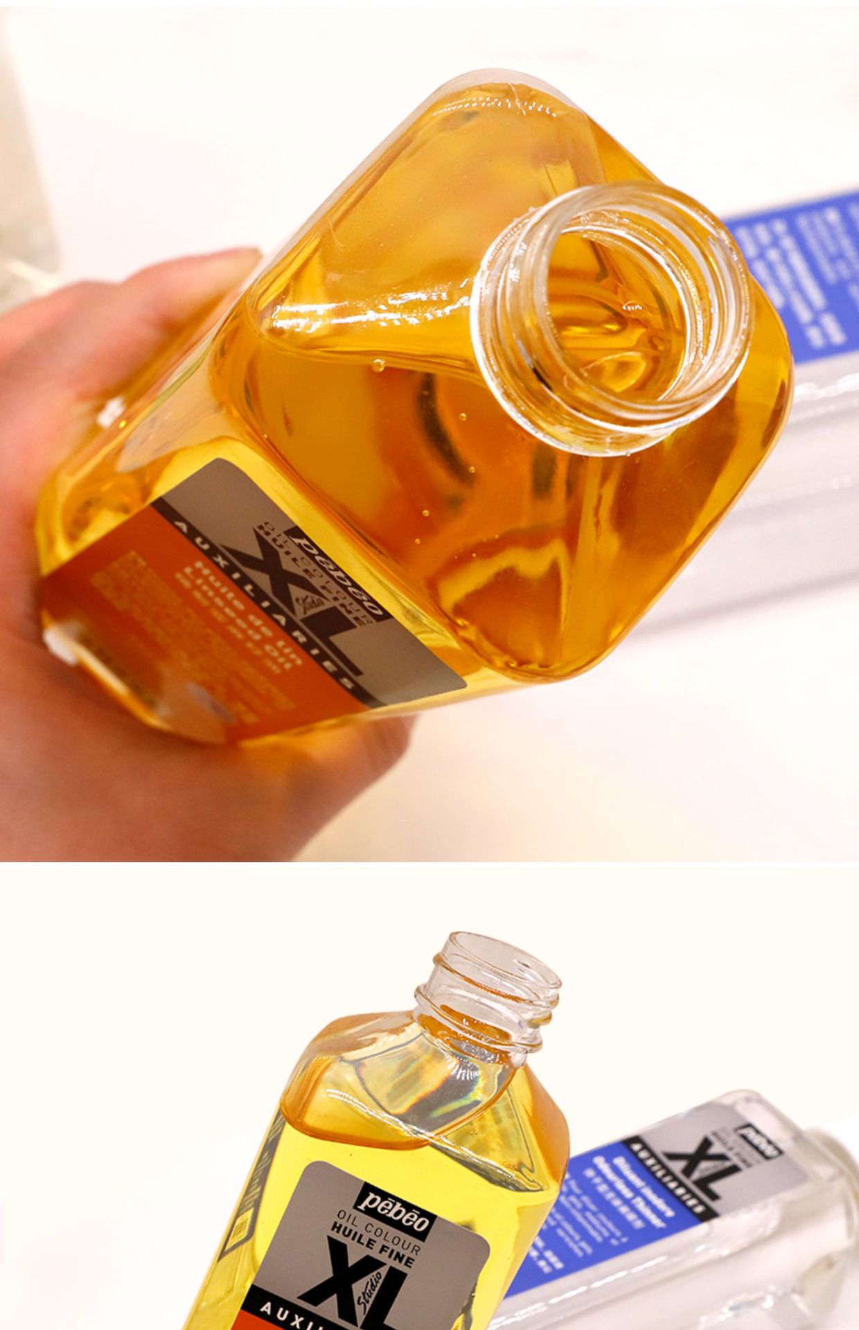 油画颜料辅料 上光油调色油亚麻籽油矿物精油500ml美术用品油画材