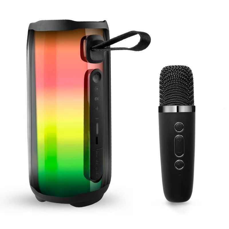New Pluse6 Music Pulse 6 Generation Bluetooth Speaker Full Screen Colorful Light Home All-in-One Karaoke Microphone Audio