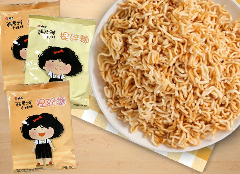 张君雅小妹妹捏碎面40g休闲办公膨化零食品点心干脆面方便面
