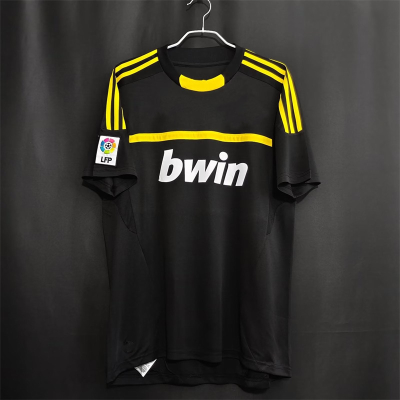 复刻版11-12赛季西甲皇ma黑色复古门服球衣 1号卡西龙门服足球服