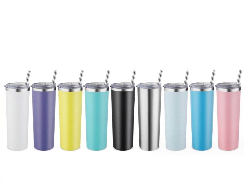 304 Stainless Steel Cup Cup with Straw