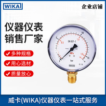 威卡压力表111.10系列  径向安装 标准型EN837-1波登管压力表