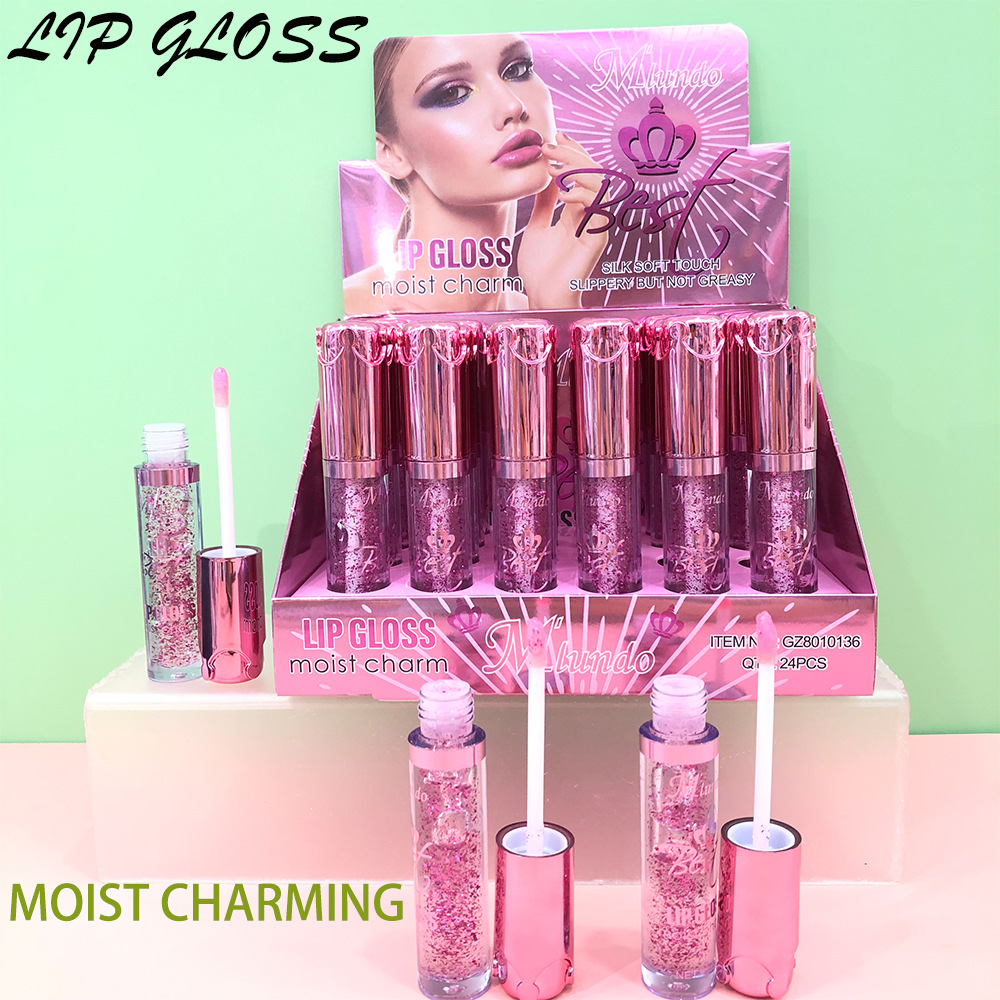 Cross-Border Lip Gloss Moisturizing Jelly Temperature Change Lip Gloss Color-Changing Lipstick with Sequins Color Change Lip Gloss Lip Lacquer Wholesale