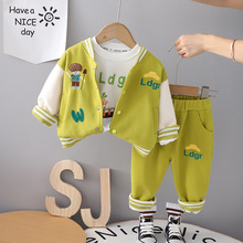 男童秋装套装新款洋气1一3岁宝宝春秋季棒球婴儿童衣服