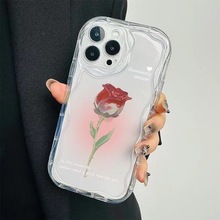 腮红玫瑰花适用苹果15plus手机壳iPhone4pro个性11创意13小众x/xr