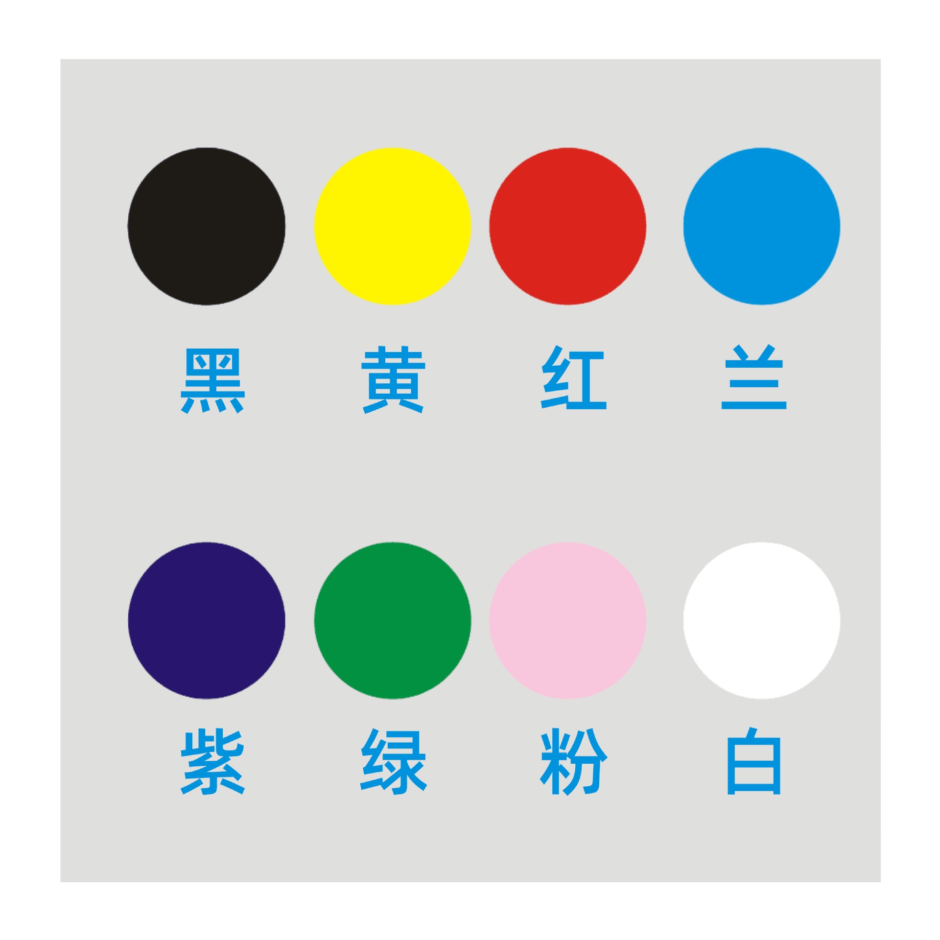 彩色圆点不干胶标签贴纸 色标 物品颜色分类标记标识贴标签  圆形