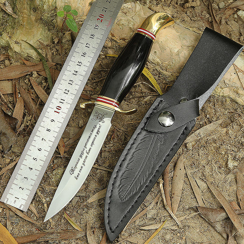 刀具户外小刀锋利高硬度菊田水果刀高档直刀荒野求生刀契卡随身刀