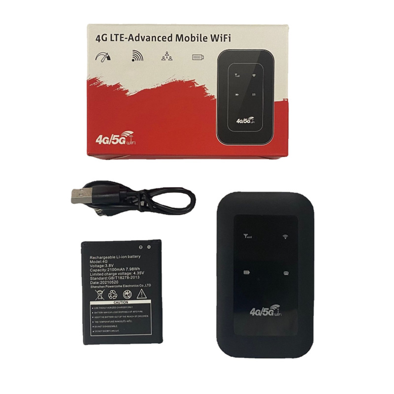4G无线路由器插SIM卡转无线WIFI随身WIFI路由便携4G MIFI电池款